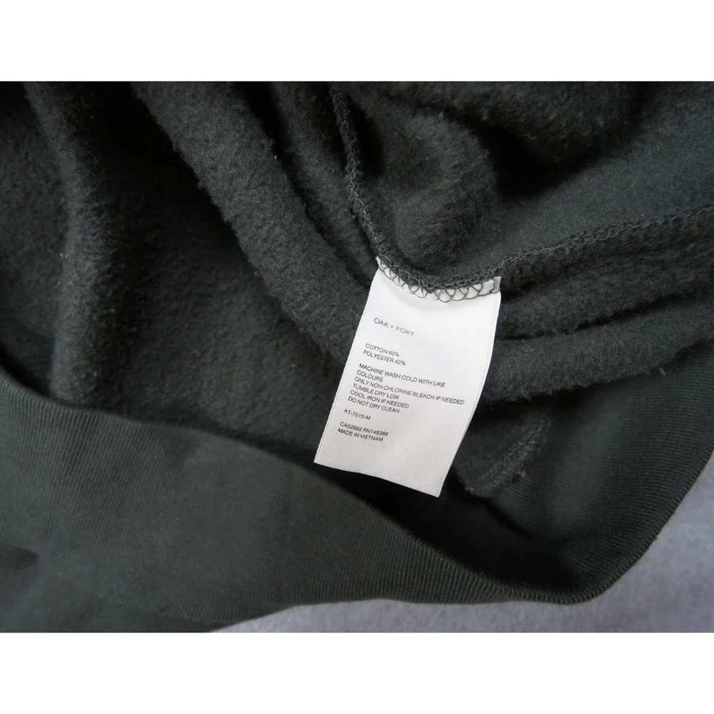Oak + Fort Sweatshirt Mens Large Oversized Green Crewneck West Coast Pullover
